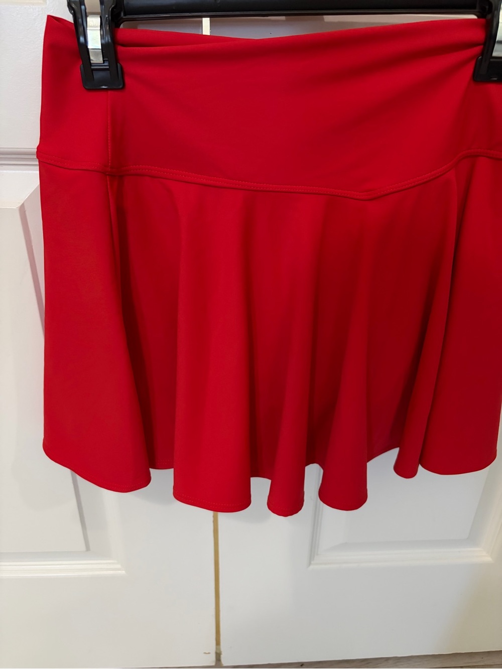 Bright Red Circle Skirt - Women's Tennis Style - Picture 2 of 8